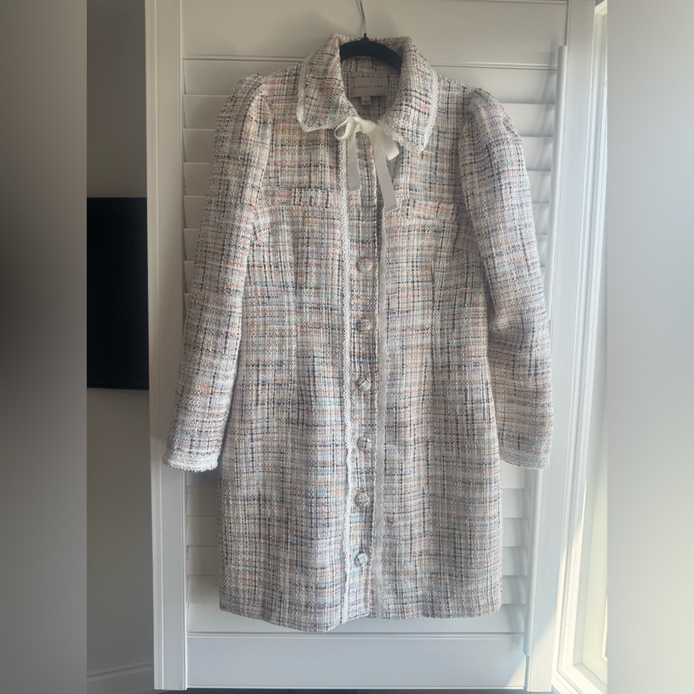 Adelyn Rae Multicolor Tweed Dress - Picture 2 of 4